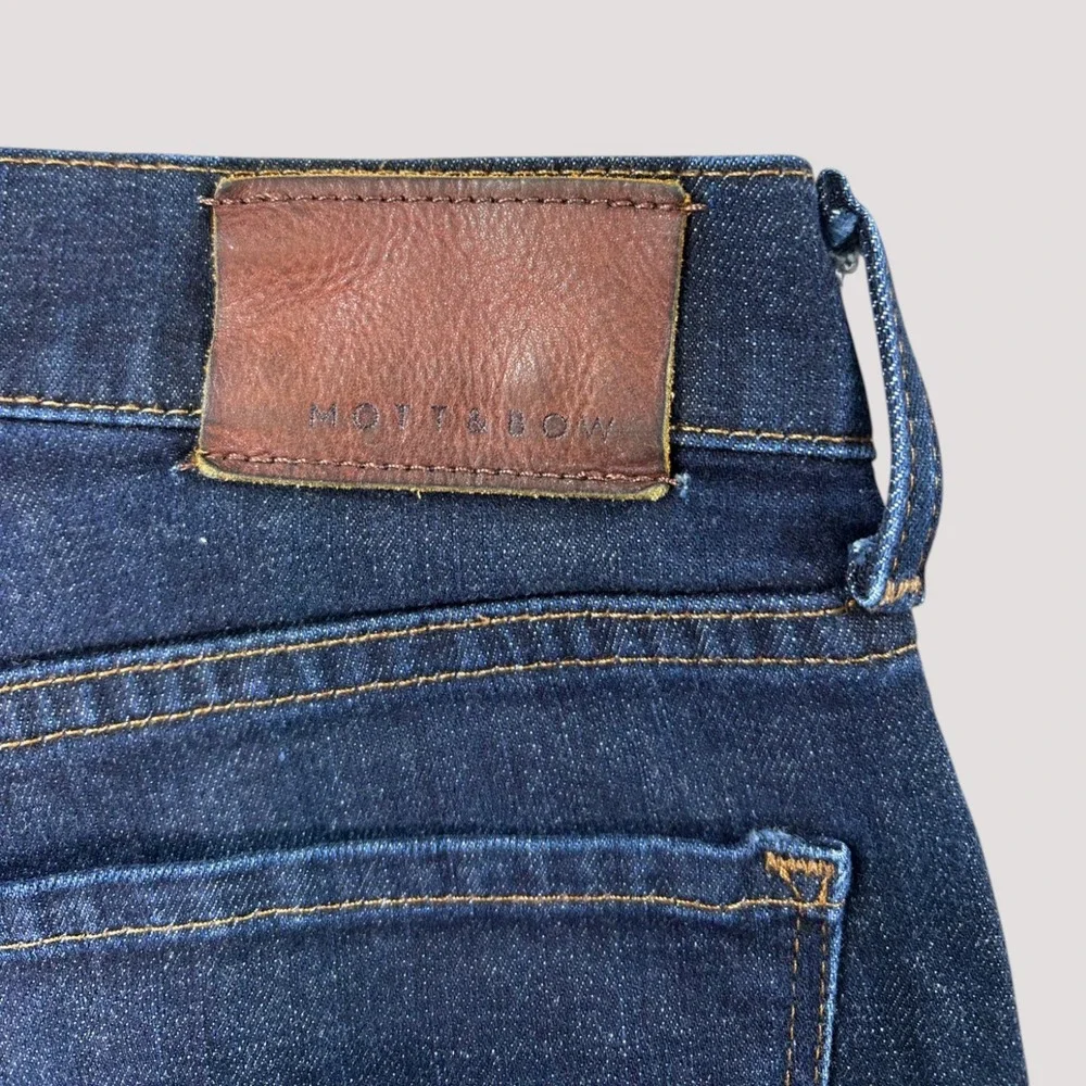 Mott & Bow Slim Jeans Men's 31x30 Dark Blue Stretch Denim Classic Clean Wash